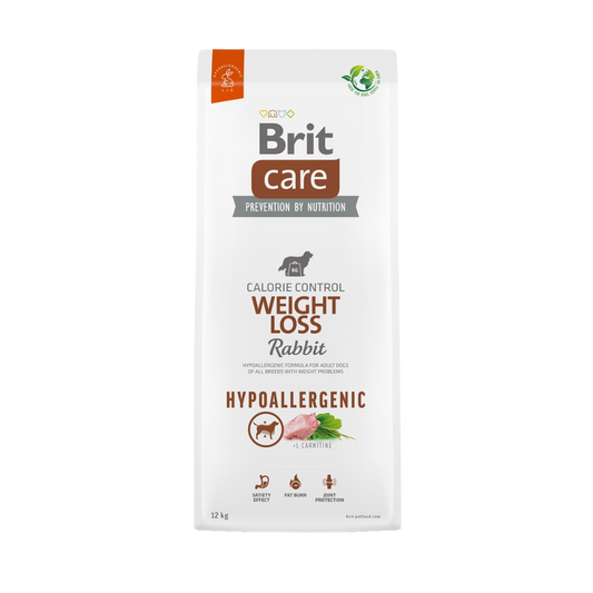 Brit Care Dog Food Hypoallergenic Weight Loss with Rabbit/ Adult/ All Breeds/ 12Kg