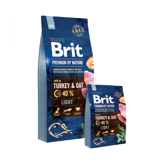 Brit Premium Care Dog Food Light with Tukey & Oat/ Adult/ All Breeds/ 3Kg
