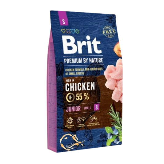Brit Premium Care Dog Food with Chicken/ Junior/ Small Breeds/ 3Kg