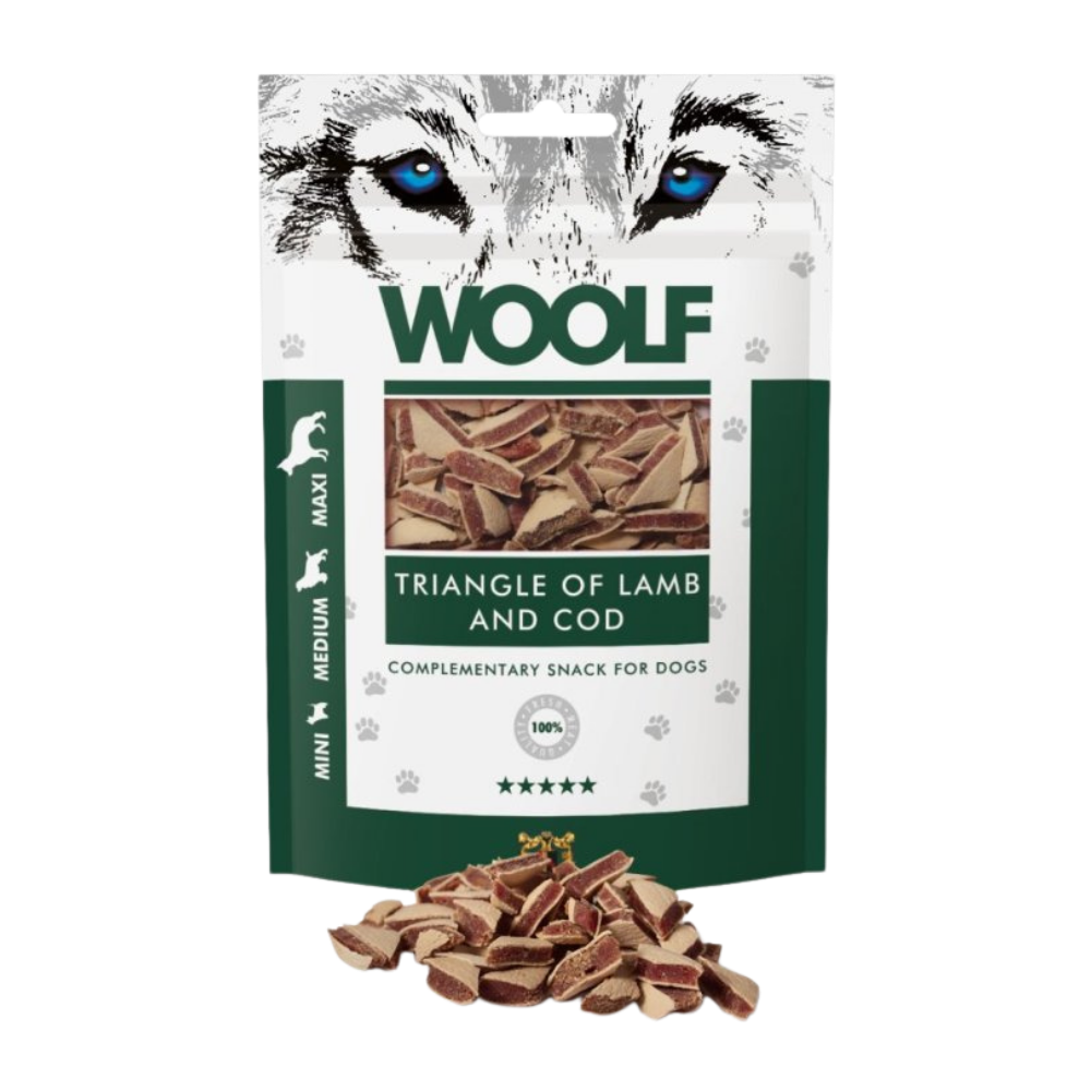 Woolf Triangle of Lamb and Cod Dog Treats