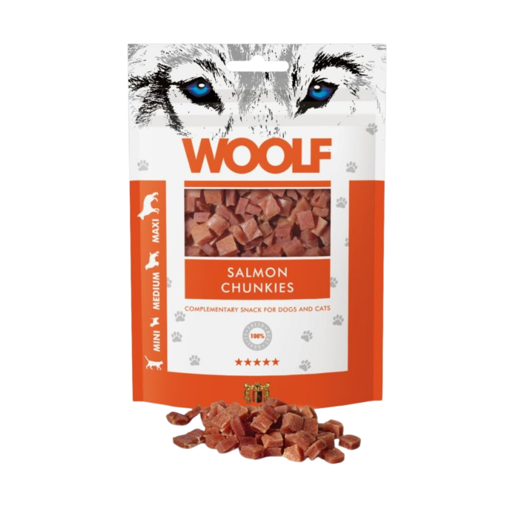 Woolf Salmon Chunkies Dog Treats