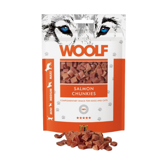 Woolf Salmon Chunkies Dog Treats