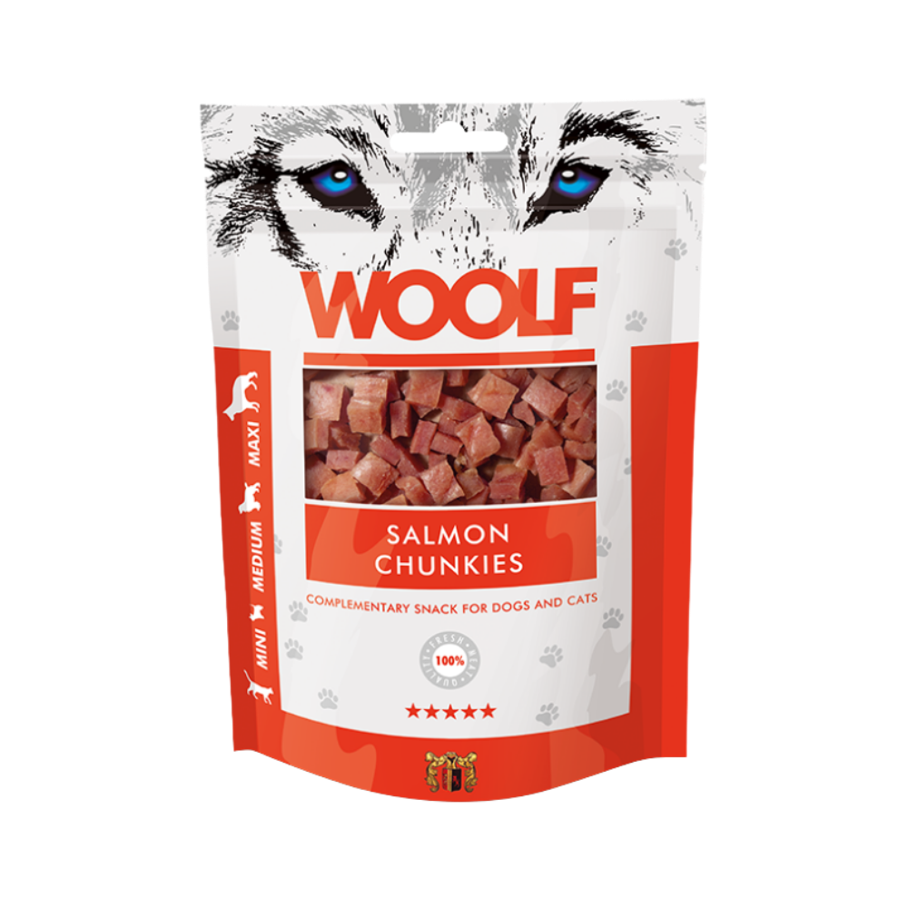 Woolf Salmon Chunkies Dog Treats