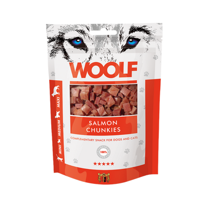 Woolf Salmon Chunkies Dog Treats