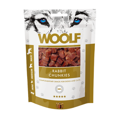 Woolf Rabbit Chunkies Dog Treats