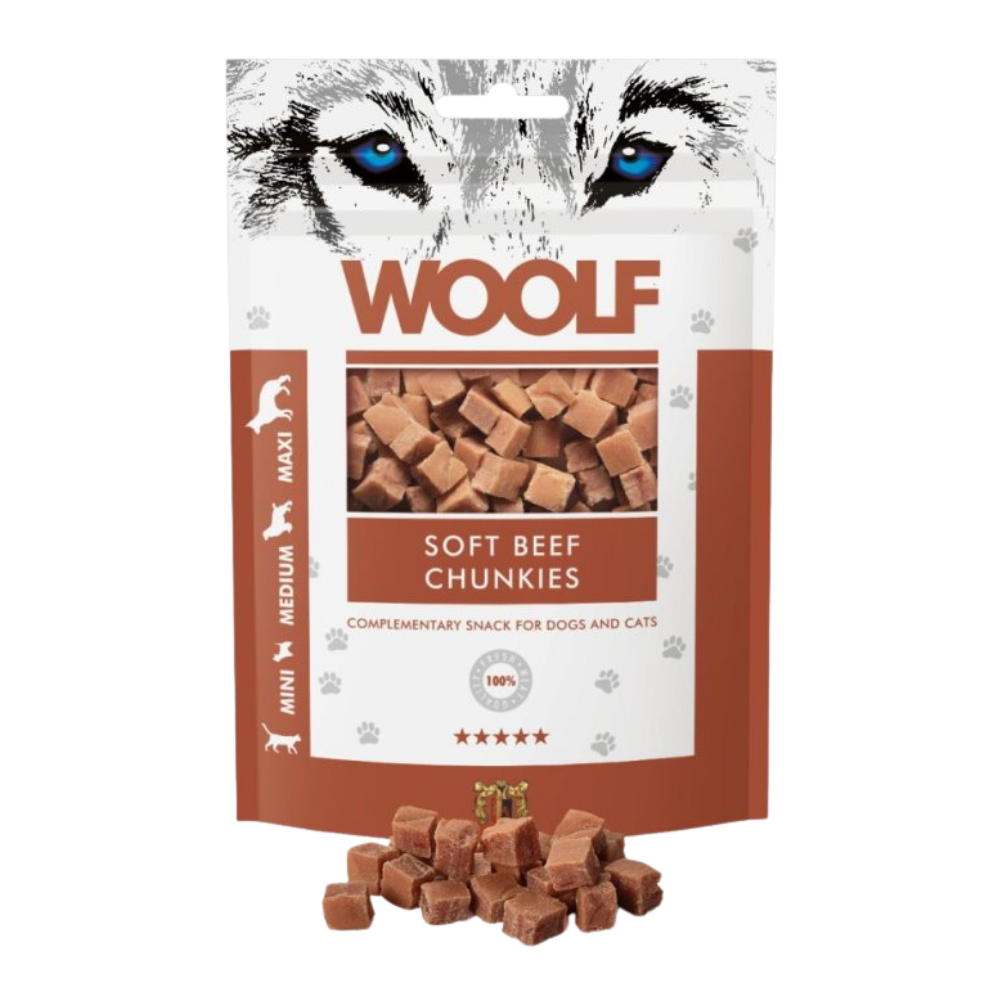 Woolf Soft Beef Chunkies Dog Treats