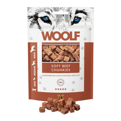 Woolf Soft Beef Chunkies Dog Treats