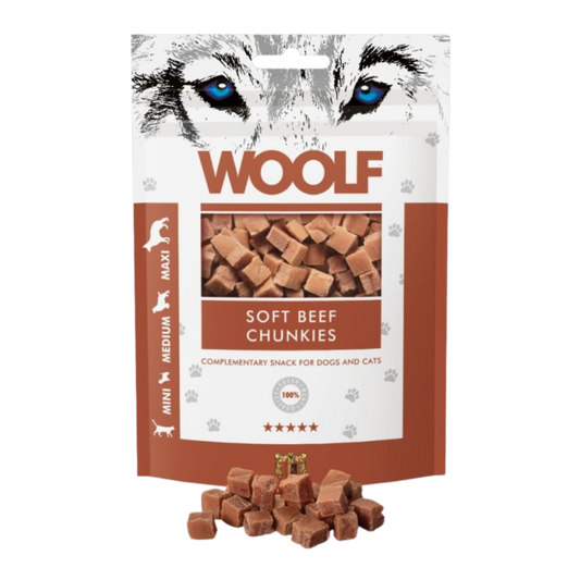 Woolf Soft Beef Chunkies Dog Treats