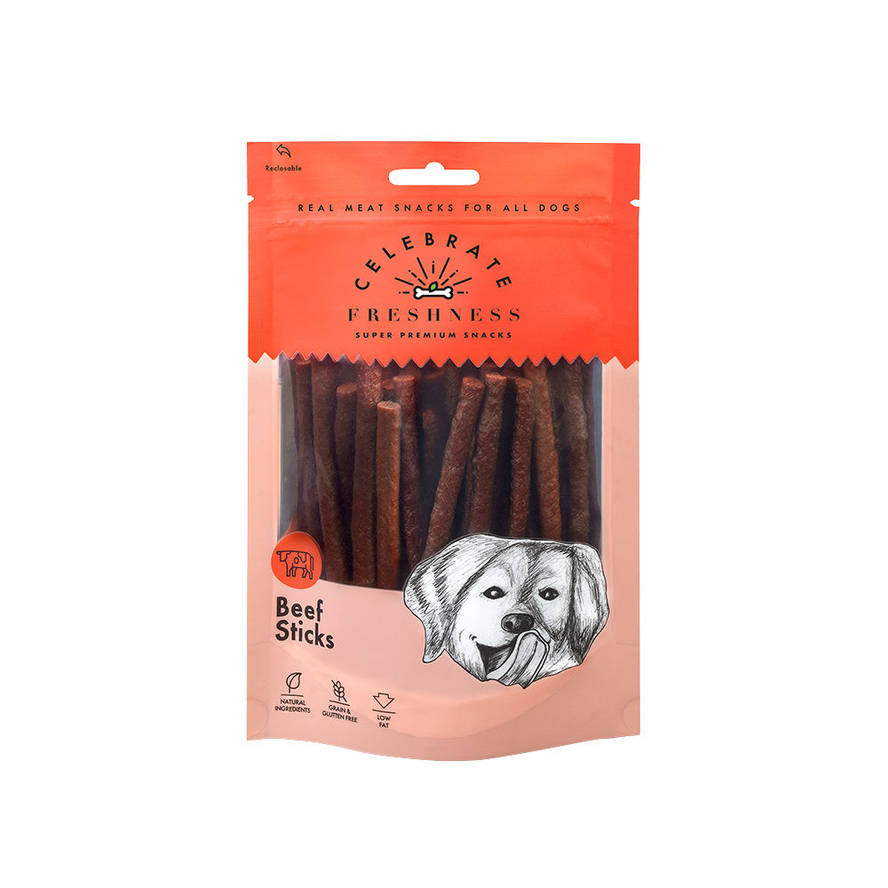 Celebrate Freshness Grain Free Beef Sticks 100gr