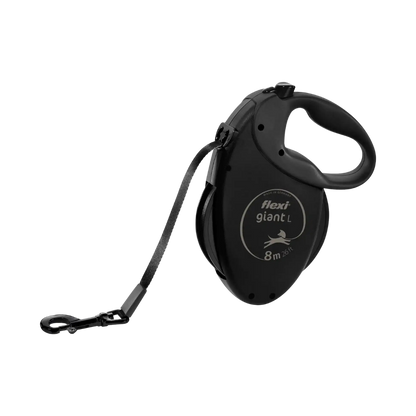 Flexi Giant Dog Retractable Lead/ Tape/ Large/ 8m/ Black