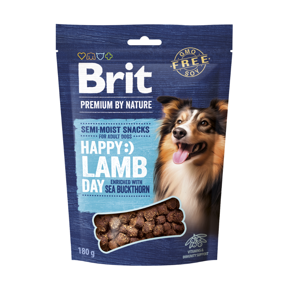 Brit Premium By Nature® Dog Semi-Moist Snacks Lamb with Sea Buckthorn
