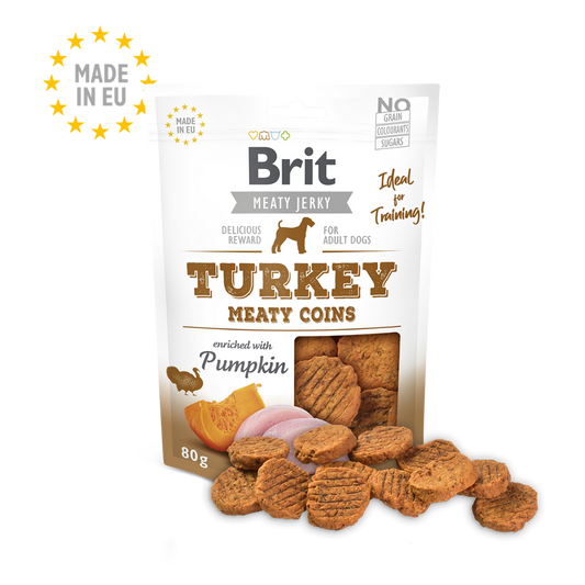 Brit Meaty Jerky Snack Turkey & Chicken Meaty Coins